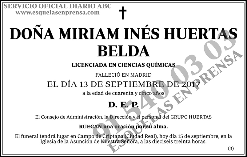 Miriam Inés Huertas Belda